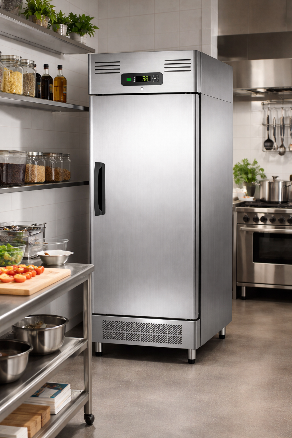 armoire refrigeree positive inox professionnelle restaurant 06