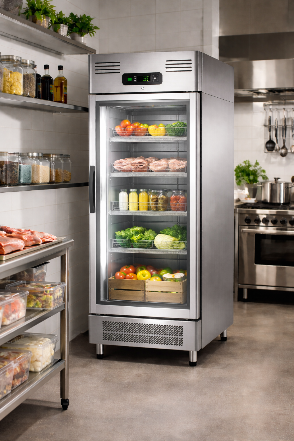 armoire refrigeree vitree professionnelle restaurant 06