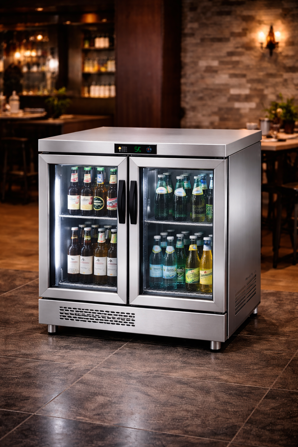 arriere bar refrigere compact professionnel restaurant 06
