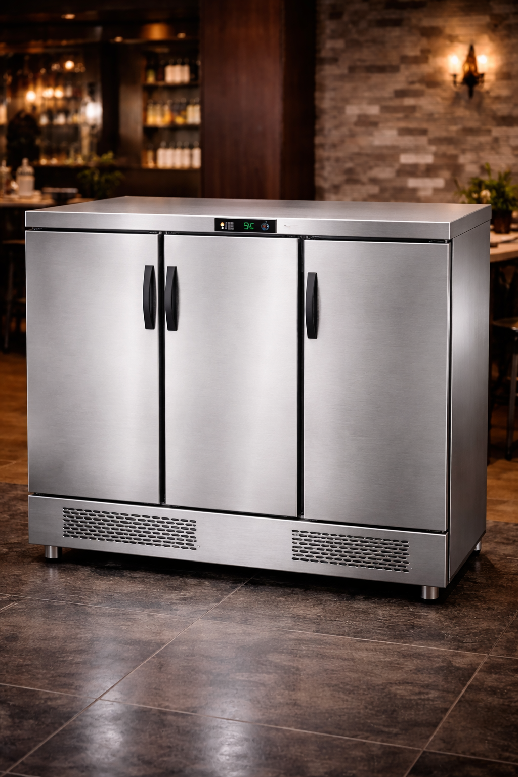 arriere bar refrigere portes pleines professionnel restaurant 06