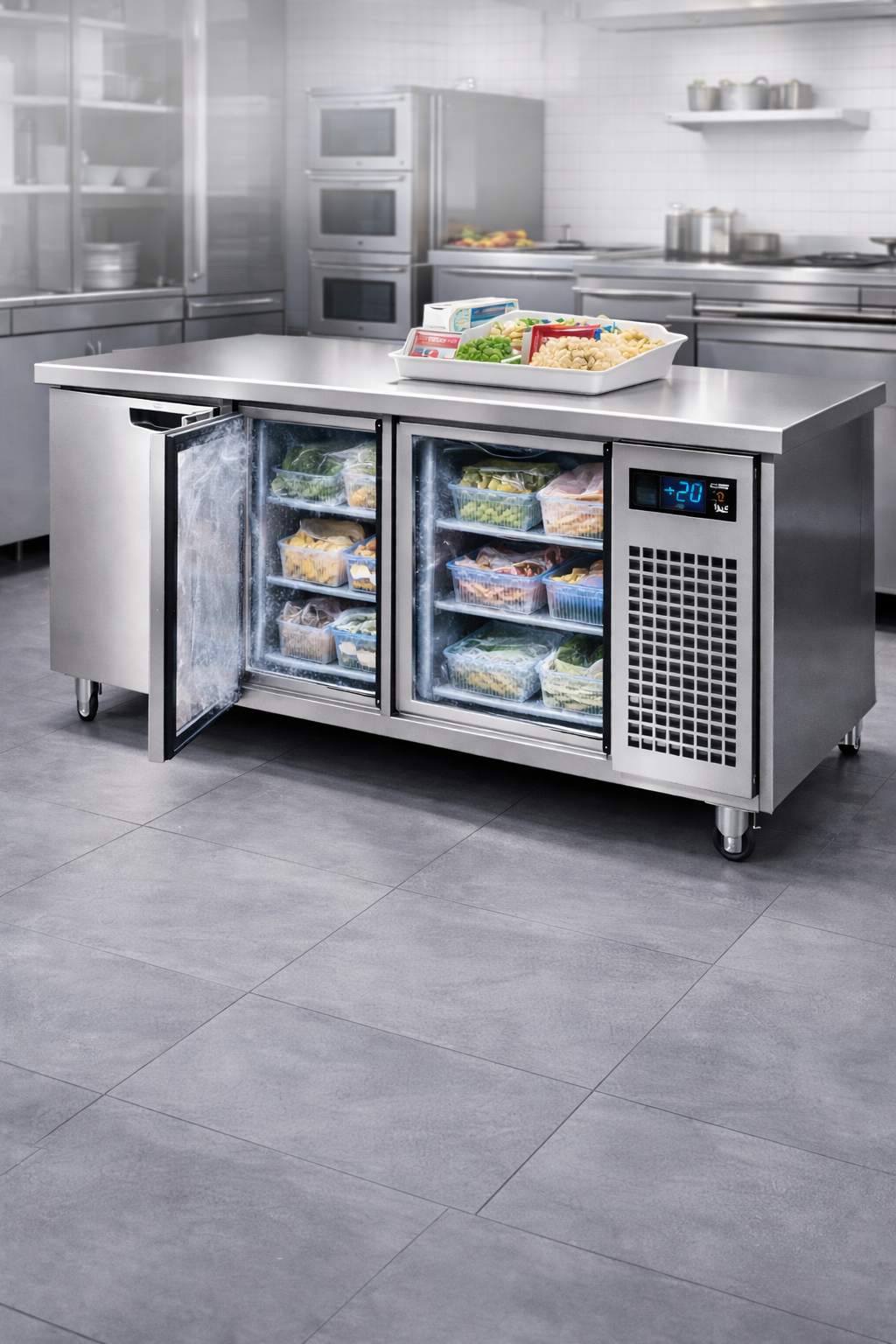 desserte refrigeree negative 3 portes professionnelle