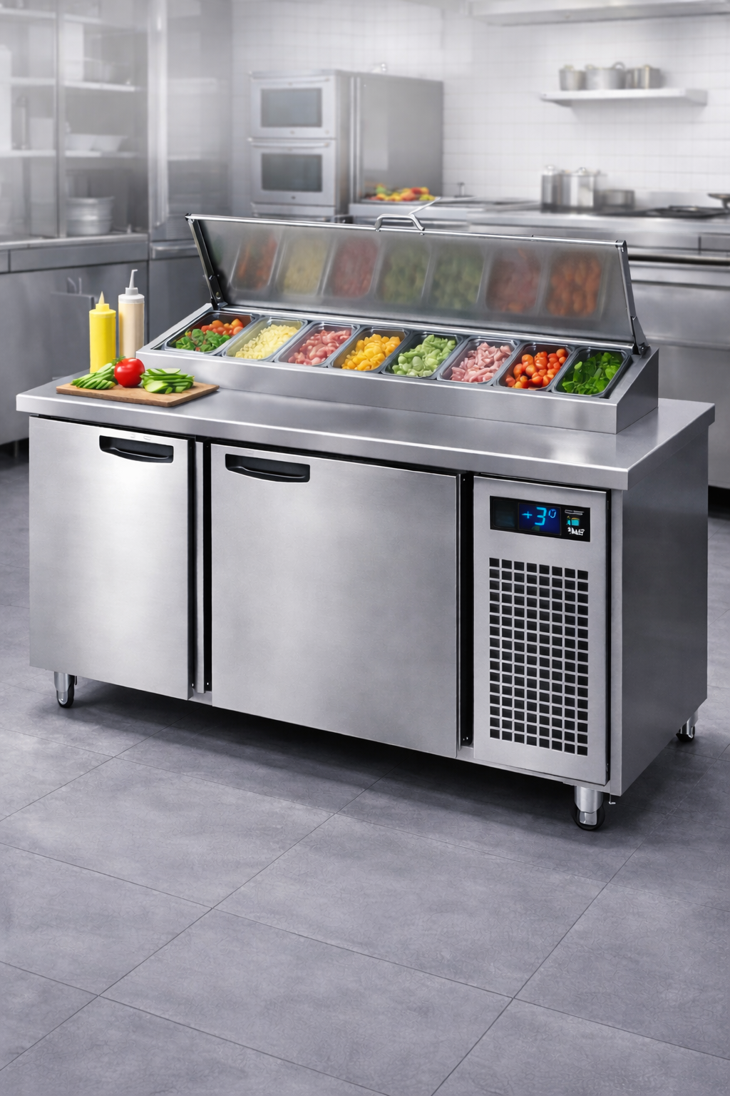 desserte refrigeree type saladette professionnelle