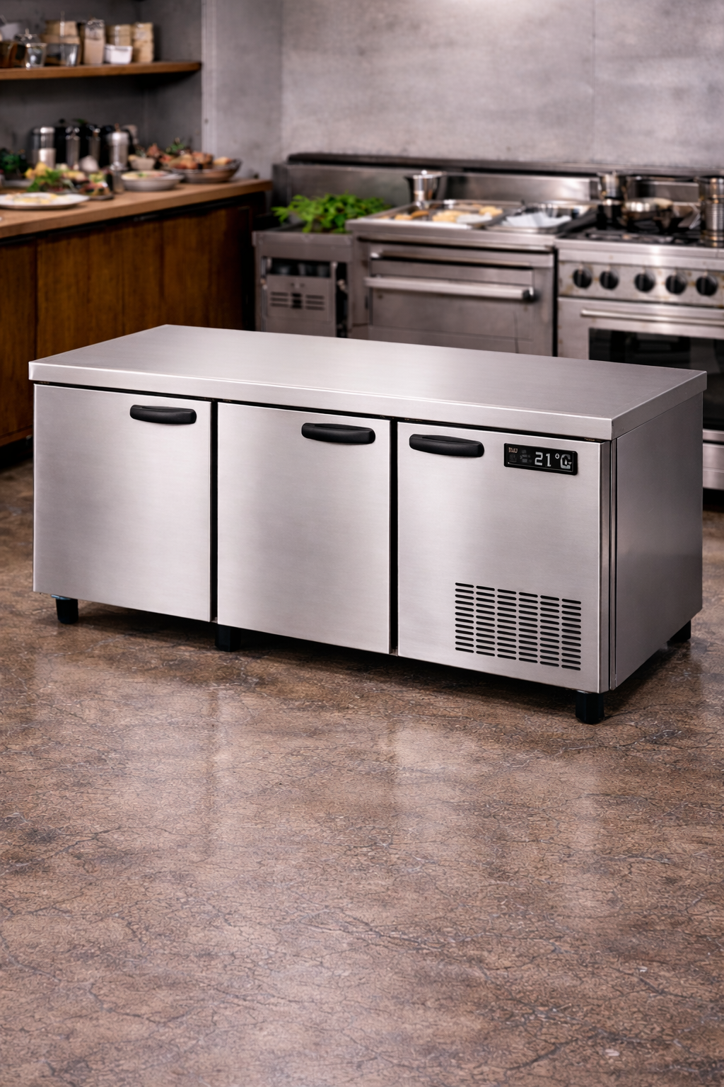 table refrigeree professionnelle negative 3 portes cuisine pro