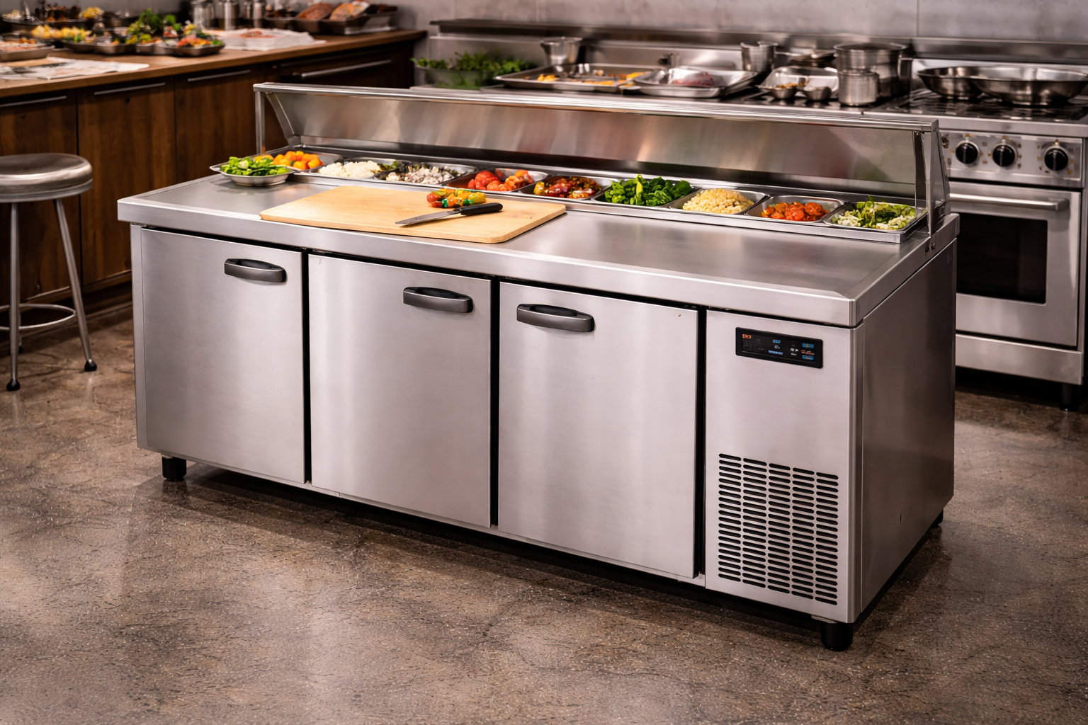 table refrigeree professionnelle restaurant cuisine pro