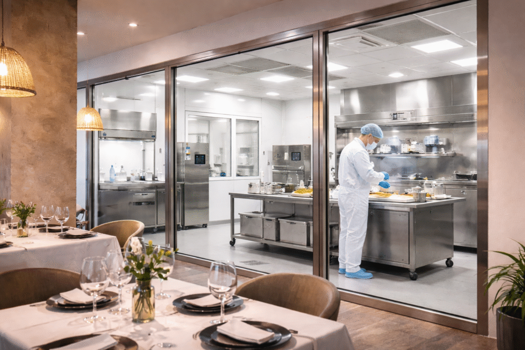 zone hygiene renforcee cuisine professionnelle restaurant 06